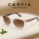 thumbnail image 4 of Lentes de sol CARFIA rosa transparente con diseño cat eye polarizados para mujer, 4 of 9