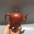 thumbnail image 4 of Handmade Zisha Pottery Teapots Decorative Fashion Spherical Rounded Curved Smooth Sleek Engraved Carved Detailed Artistic, 4 of 6