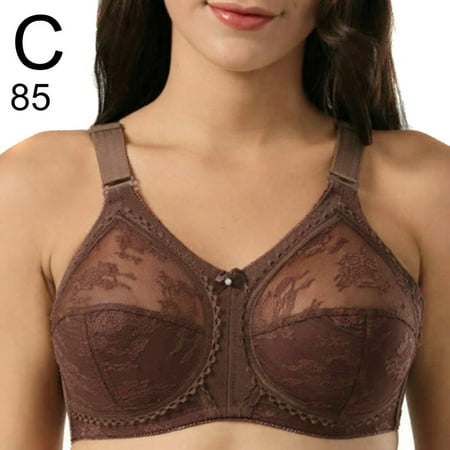 

Women Wireless Bra Non Wired Comfort Plus Size Sleep Full Coverage Bra(Coffee 85 C)