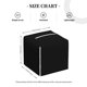 thumbnail image 4 of Balery Black Porta Pañuelos de Cuero con Estampado – Funda Moderna Cuadrada para Caja de Pañuelos, Dispensador 5x5x5'', 4 of 7
