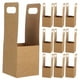 thumbnail image 1 of Portavasos de papel desechable, portavasos individual con asa para llevar, bebidas frías y calientes, cafeterías y restaurantes, 10 Uds., 1 of 5