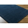 thumbnail image 3 of BoutiqueRugs Siarl Hand Tufted Wool Checkered Small Area Rug - Modern Natural Fabric Geometric Carpet for Living Room, Dining Room, Bedroom - Blue, Navy - 2' x 3', 3 of 6