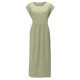thumbnail image 2 of Vestido informal de lino sin mangas para mujer con bolsillos - Vestido midi de verano holgado con cuello redondo, 2 of 6