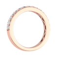 thumbnail image 2 of 1/2 Carat Round Diamond Wedding Band Ring in 14K Rose Gold (Ring Size 10.25) (I1-I2 Clarity), 2 of 5