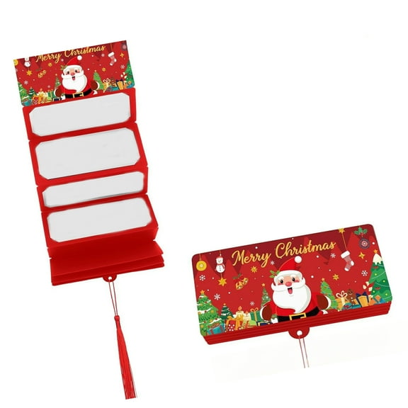 Holiday Cash Holders with Slots - Christmas Envelopes for Money Organization