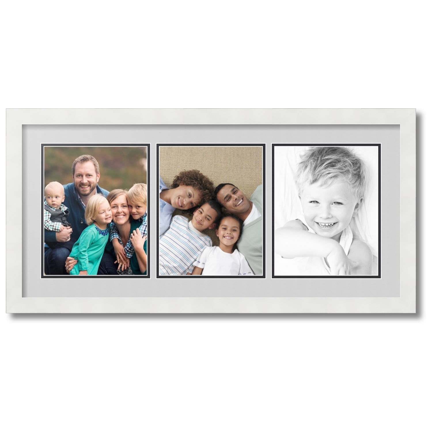 ArtToFrames Collage Photo Picture Frame with 3 8x10 Openings, Framed