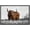 BLACK, variant on wall26 Framed Canvas Print Wall Art Duotone Brown Buffalo Bison Mountain Valley Nature Animals Photography Realism Rustic Scenic Landscape Colorful for Living Room, Bedroom, Office - 24"x36&quot