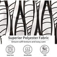 thumbnail image 4 of Modern Abstract Art Shower Curtain Black White Stylish Aesthetic Minimal Shower Curtain Waterproof Polyester Fabric Bathroom Decor Shower Curtain Set, 72 x 72 Inches, 4 of 5
