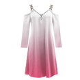 thumbnail image 5 of Vestido de manga larga con estampado de tirantes con cremallera y cuello en V para mujer Pompotops  hdfakjf7057, 5 of 5