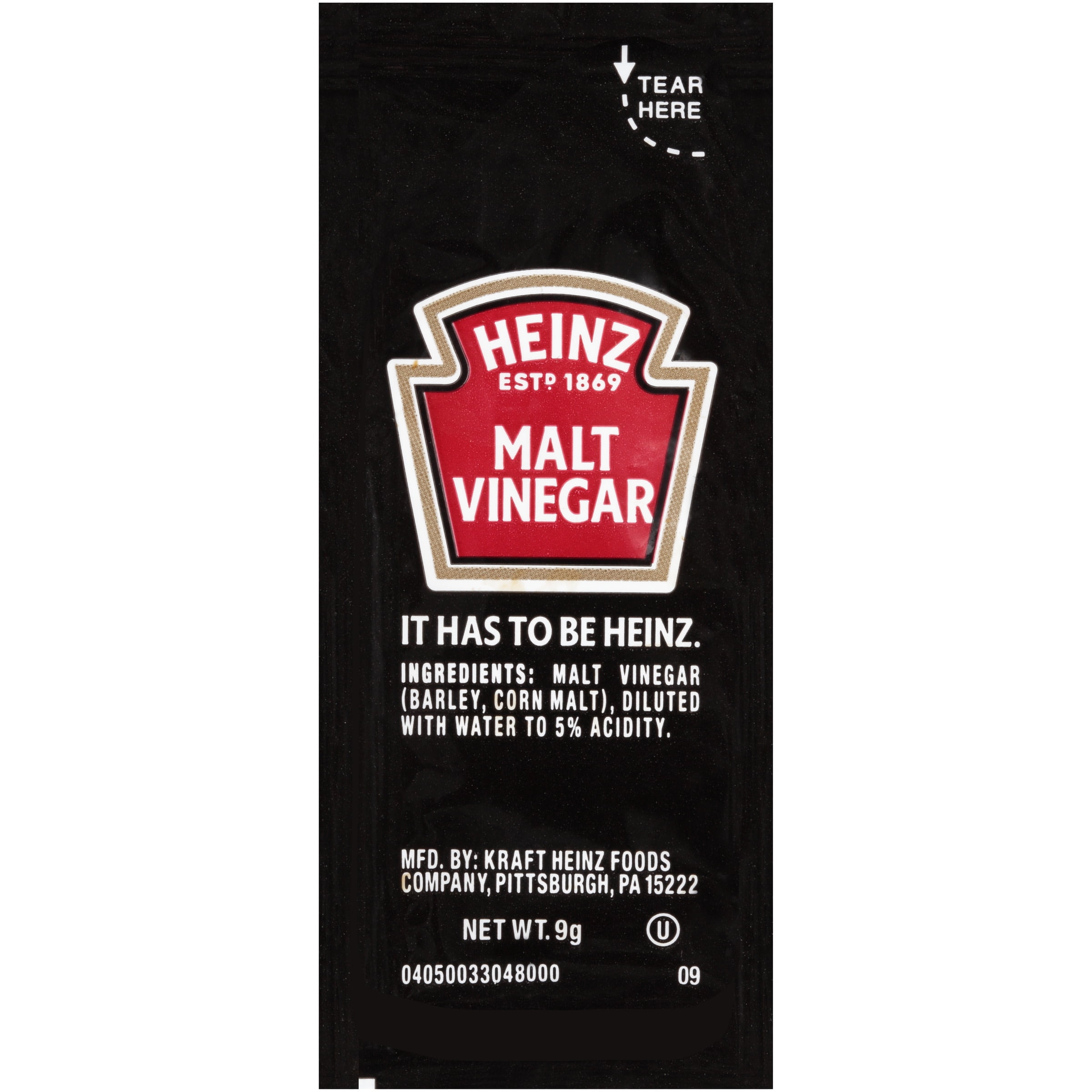 Heinz Single Serve Malt Vinegar, 200 ct Casepack