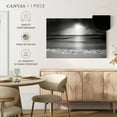 thumbnail image 4 of Elephant Stock Black And White Beach Wall Art - Horizontal Canvas Wall Art - Living Room Wall Decor - Beach Canvas - Gray And Black Decor - 12" x 8", 4 of 4