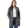 thumbnail image 1 of GRACE & GRANDEUR Cardigan Chandail à Manches Longues pour Femmes Grande Taille, 1 of 7