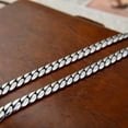thumbnail image 6 of K-KED Real 925 Sterling Silver Necklace Men's 7mm/8mm Cuban Link Choker Necklaces -24inch-8mm, 6 of 7