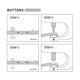 thumbnail image 5 of Bewildely 100 unid/set 10-17mm sujetador de botón a presión conjunto de botones para chaqueta zapatos cinturilla botas cobre prensa Stud accesorio de Tela de costura y artesanía No.03 Bewildely HA009025-03B, 5 of 6