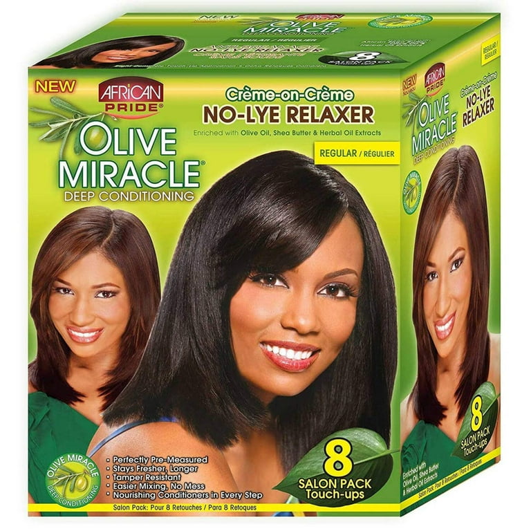 4点ライディラ　エリエネ=エリエリカ　リリネル　セット African Pride Olive Miracle Hair Oil, Deep Conditioning NoLye