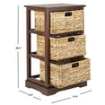 thumbnail image 5 of Safavieh HALLE 3 WICKER BASKET STORAGE SIDE TABLE, AMH5738C, 5 of 7