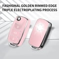 thumbnail image 7 of Key Fob Cover Compatible with Volkswagen Beetle GTI Jetta Passat Tiguan Keychain Case Holder Protector,Pink, 7 of 7