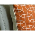 thumbnail image 2 of Thomas Collection Orange White Geometric Luxury Throw Pillow - 11211, 2 of 4