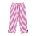thumbnail image 6 of Wutalume Womens Capri Pants for Women - Striped Wide Leg High Waisted Drawstring Casual Trousers with Pockets Loose Fit Lightweight Summer,Hot Pink S, 6 of 8