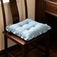 thumbnail image 4 of MTBLYS Cojín decorativo con volantes y capitoné para silla|Almohadilla decorativa para asiento con base antideslizante|relleno de algodón suave y grueso para comedor|cocina, 4 of 6