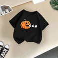 thumbnail image 5 of Wonitaaizi Girls Halloween Tshirts Toddler Short Sleeve Monster Truck Boo Ghost Dino Pumpkin Tee Tops Tshirts (7-8 Years,Black), 5 of 5