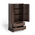 thumbnail image 6 of Asofer 47" Kitchen Pantry Storage Cabinet, Wood Buffet Cabinet with 2 Doors, 8 Shelves & 2 Drawers, Dark Brown, 6 of 6