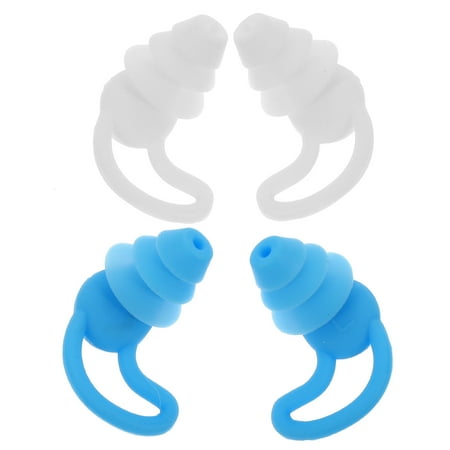 

NUOLUX 2 Pairs Concerts Ear Plugs Reusable Noise Reduction Ear Plugs Silicone Ear Plugs for Sleeping