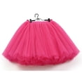 thumbnail image 4 of DuoJiaJ Women Tutus Knee Length Skirts Pleated Adults Dancing Skirts Vintage Puffy Party Skirt,Pink One Size, 4 of 4