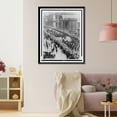 thumbnail image 3 of Historic Framed Print, [Parade for Richard Byrd, on his return from the North Pole, New York City, showing the crowds, and and also directly behind the band, Grover Whalen, Command, 17-7/8" x 21-7/8", 3 of 9