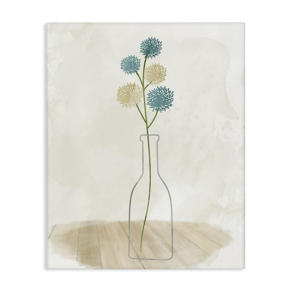 Stupell Industries Simple Bud Vase Botanical & Floral Painting Gallery Wrapped Canvas Art Print Wall Art, 16 x 20
