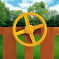 Gorilla Playsets Yellow Toy Steering Wheel Playset Accessory with Mount & Hardware