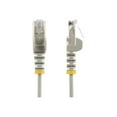 thumbnail image 1 of StarTech.com Câble Ethernet LSZH Slim 1 Pieds, 10 Gigabit Snagless RJ45 100W Patch Cordon, CAT 6 10Gb UTP Câble Réseau avec Soulagement de la Souche, Gris, Testé contre les Chutes/etl/faible Fumée Zéro Halogène - Catégorie 6 - 28AWG (N6PAT1GRS) - Câble Patch - RJ-45 (m) à RJ-45 (m) - 1 Pied - Strip SNS - Gris Chat, 1 of 4