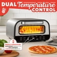 thumbnail image 4 of Gourmia GPM1270 All-In-One Pizza Oven, Toaster, and Air Fryer with 6 Pizza Presets and 7 Cooking Functions - Stainless Steel, 4 of 8