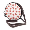 thumbnail image 2 of Lsque Hand Drawn Strawberry Pattern Shoulder Bag – Microfiber Leather Crossbody with Detachable Strap & Handle Ring, Waterproof & Durable, Elegant Everyday Carry, 2 of 5