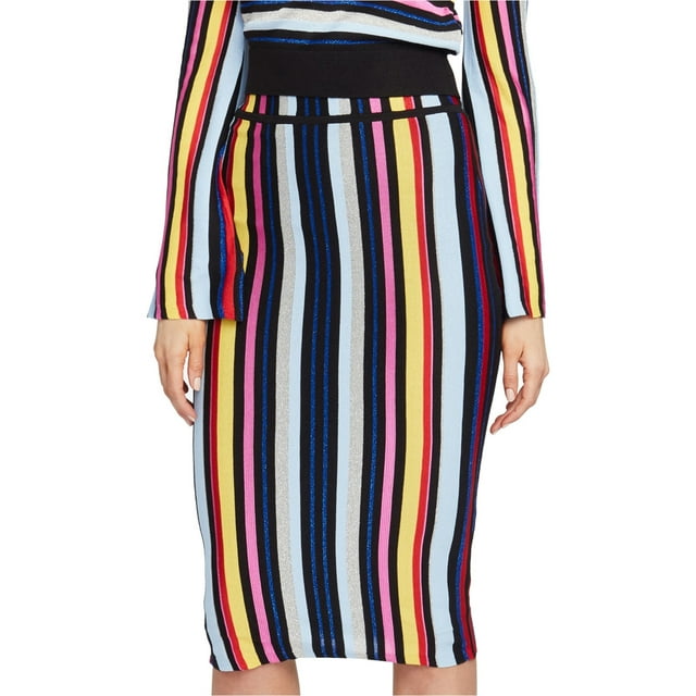 Rachel Roy Jupe Crayon Multi-Rayures pour Femmes, Multicolore, Très Petit