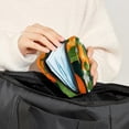 thumbnail image 5 of Tangerine Sanitary Napkin Bag Pad Bag Small Canvas Pouch Sanitary Napkin Receptacle Bags 4.7x6.6x6.6 in - Velvet, Sponge, 5 of 6