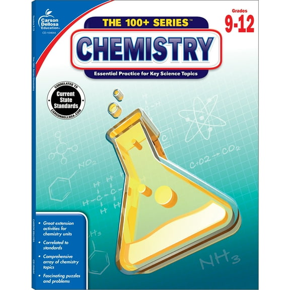 Carson Dellosa The 100  Series™ Chemistry Workbook (128 pages) Grade 9-12