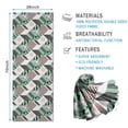 thumbnail image 2 of Green Pink Geometric Pattern Hot Yoga Mat Towel Non Slip for Hot Yoga - Quick-Drying Yoga Mat Cover with 4 Corner Pockets with Travel Bag - Hot Yoga Towel Non Slip 74"x26", 2 of 6