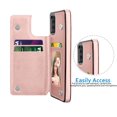 thumbnail image 6 of Cases for Galaxy A71 4G / Galaxy 71 5G / Galaxy A71 5G UW verizon, Njjex Leather Flip Wallet Card Holder Case Cover for Samsung Galaxy A71 6.7 inch display, Rose Gold, 6 of 11