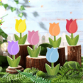 thumbnail image 4 of 6Pcs Mother'S Day Party Decorations Spring Farmhouse Candycolor Painted S Sign for Home Decor, 4 of 6