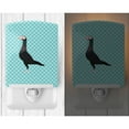 thumbnail image 2 of Caroline's Treasures BB8119CNL English Carrier Pigeon Blue Check Ceramic Night Light, 6x4x3", multicolor, 2 of 2