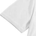 thumbnail image 4 of GrmtClth Men's Contrast Trim Henley T-Shirt Stand Collar Color Block Short Sleeve Casual Button Top White 2XL, 4 of 9