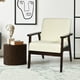 Giantex Chaise d'Appoint Fauteuil Moderne du Milieu du Siècle pour Salon, Chambre à Coucher, Beige – image 2 sur 8