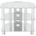 thumbnail image 2 of AVF Steel TV Stand with Cable Management for up to 32" TVs in Clear/Chrome, 2 of 6