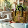 thumbnail image 4 of ZIATUBLE Sunflower Portable Cover Tote Bag Wood Stripes Sewing Machine Cases and Totes Reusable Storage Bag for Handheld Sewing Machine Compatible with Most Standard Sewing Machines, 4 of 7