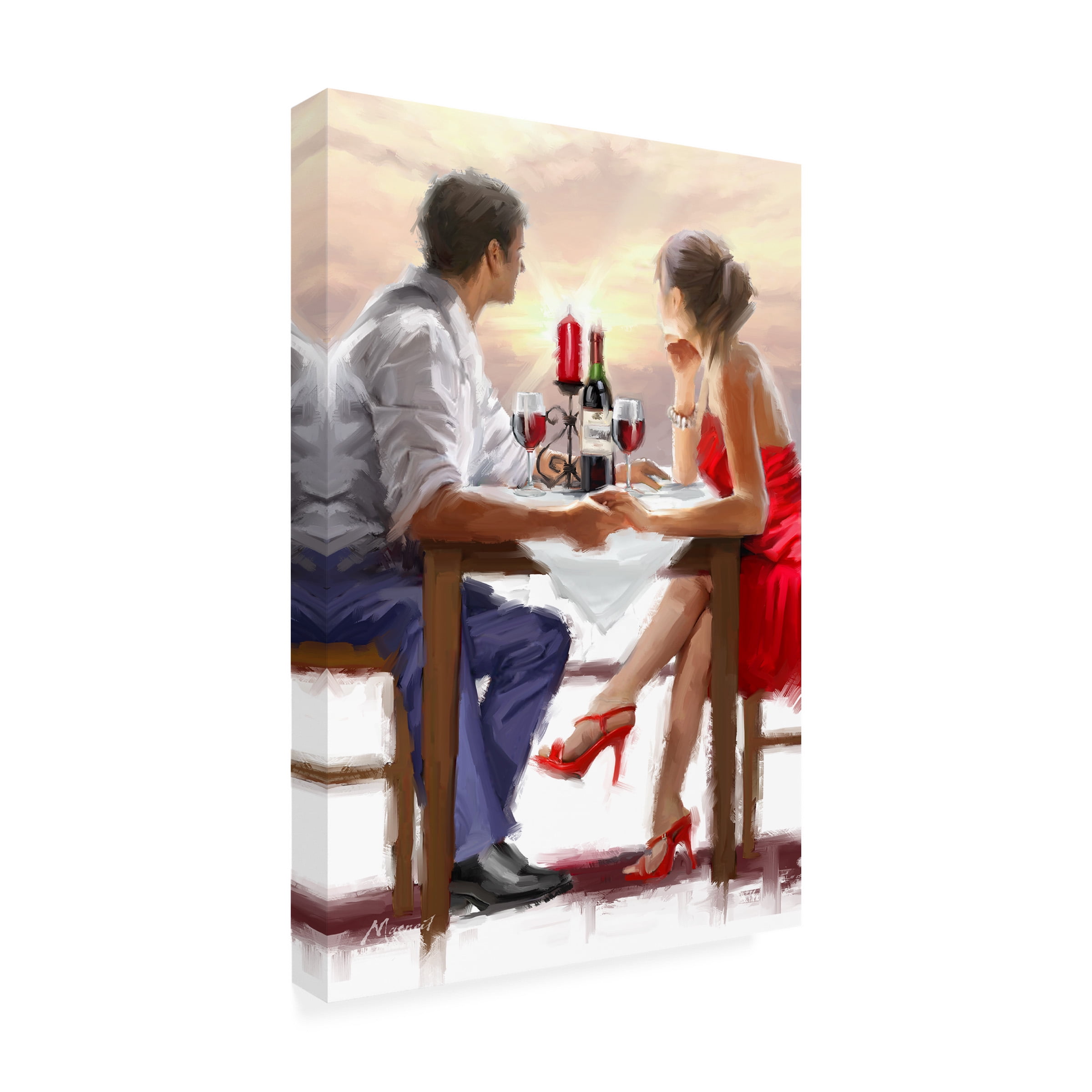 The Macneil Studio 'Valentine Sunset' Canvas Art