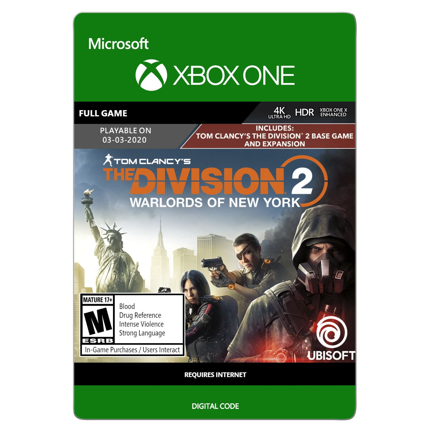 the division 2 xbox digital download