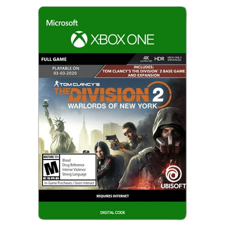 Tom Clancy&rsquo;s The Division 2 + Warlords of New York Expansion (Game + DLC), Ubisoft, Xbox [Digital Download]