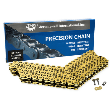 530 O-Ring 108 Links Drive Chain Gold Color With 1 Connecting Link for Motorcycle Dirt Bike ATV