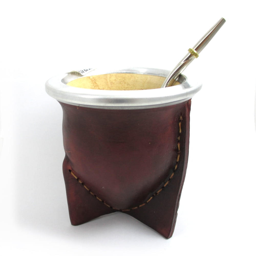 Traditional Gourd encased in a Silver coating Yerba Mate drinking cup 